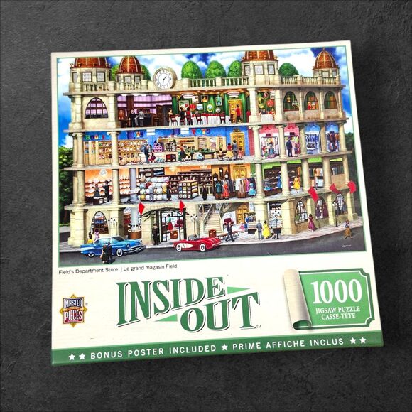 MasterPieces Inside Out Field’s Dept Store Puzzle 1000pc Complete + Poster - Picture 3 of 5